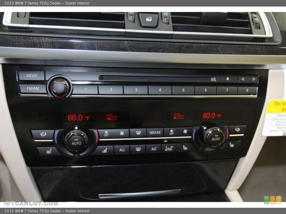 Oyster Interior Controls for the 2013 BMW 7 Series 750Li Sedan #78929574