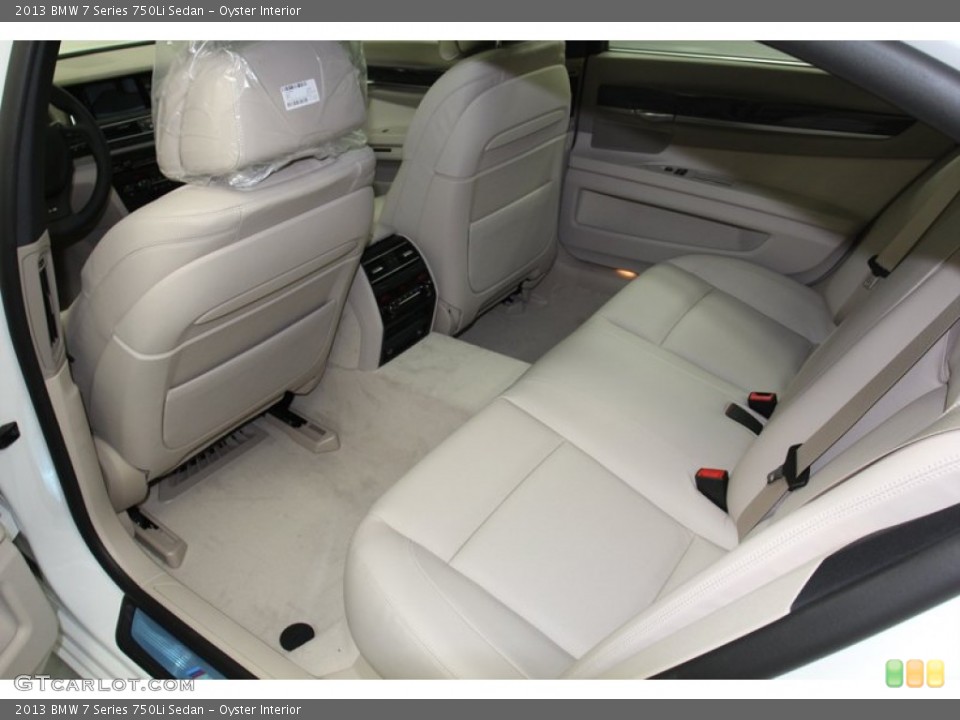 Oyster Interior Rear Seat for the 2013 BMW 7 Series 750Li Sedan #78929742
