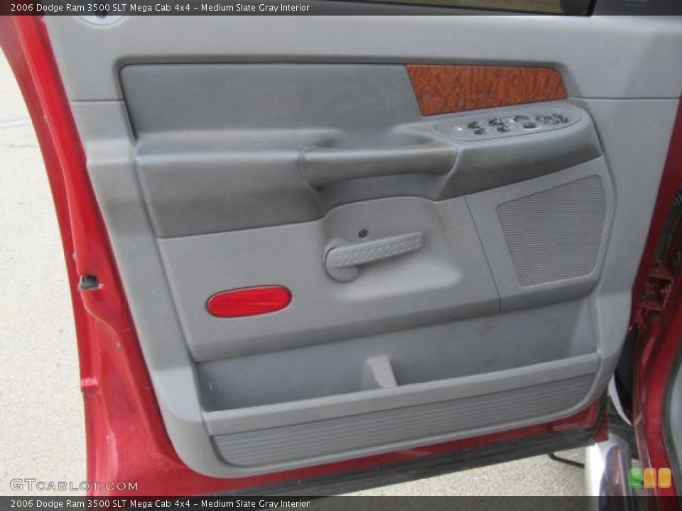 Medium Slate Gray Interior Door Panel for the 2006 Dodge Ram 3500 SLT Mega Cab 4x4 #78929997