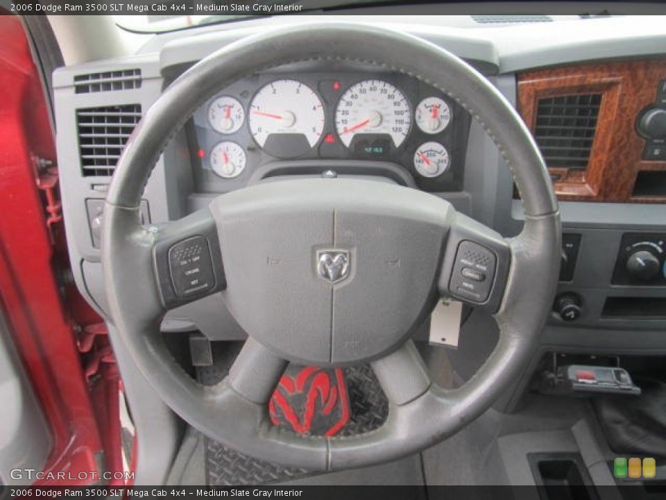 Medium Slate Gray Interior Steering Wheel for the 2006 Dodge Ram 3500 SLT Mega Cab 4x4 #78930071