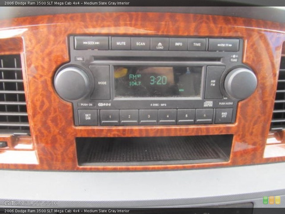 Medium Slate Gray Interior Audio System for the 2006 Dodge Ram 3500 SLT Mega Cab 4x4 #78930090