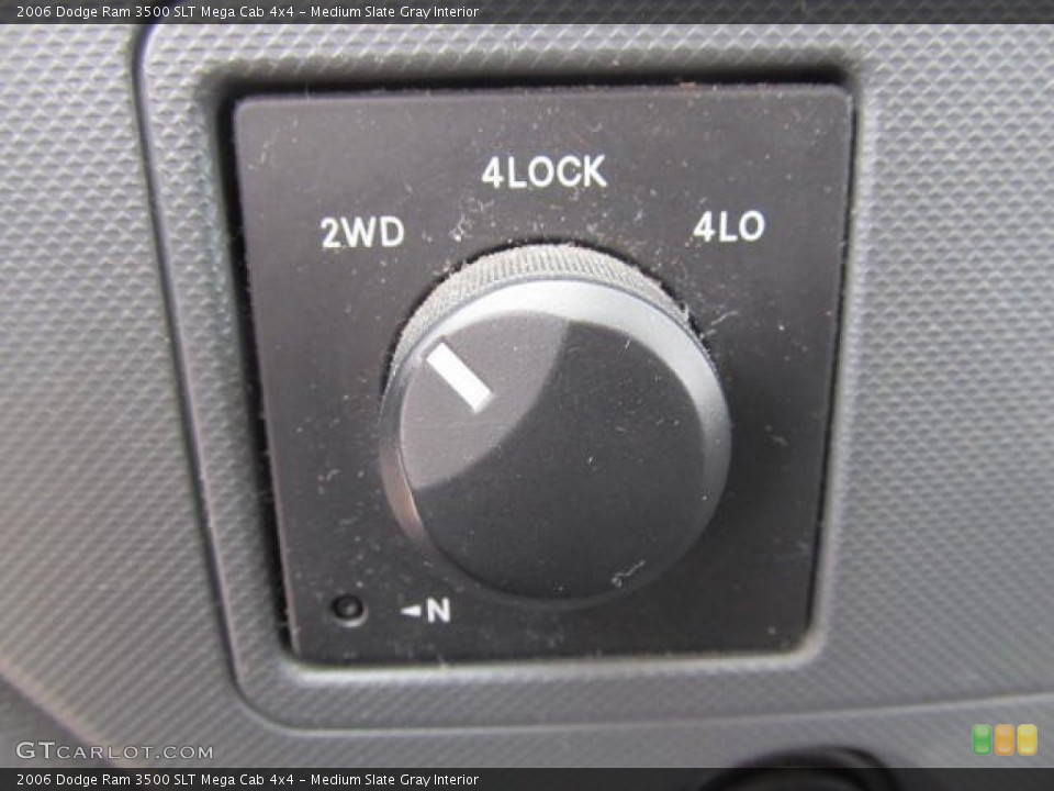 Medium Slate Gray Interior Controls for the 2006 Dodge Ram 3500 SLT Mega Cab 4x4 #78930118