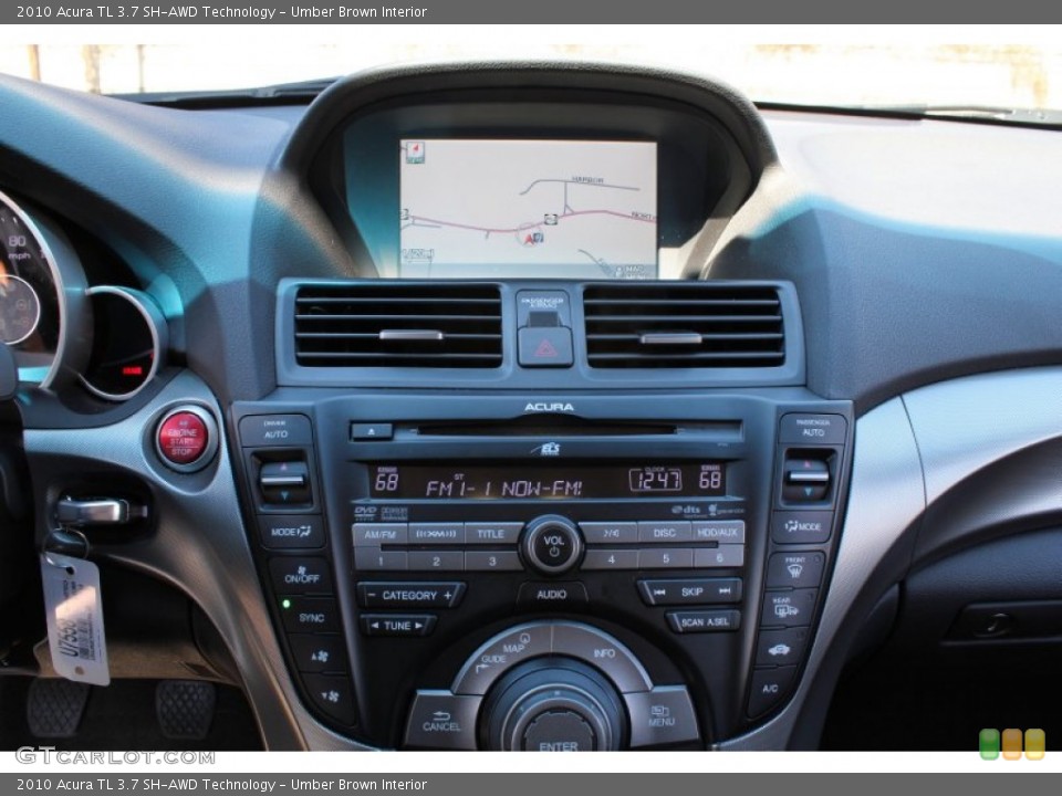 Umber Brown Interior Controls for the 2010 Acura TL 3.7 SH-AWD Technology #78931170