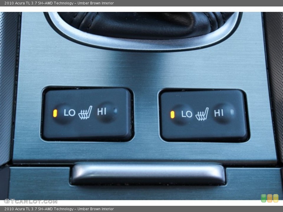 Umber Brown Interior Controls for the 2010 Acura TL 3.7 SH-AWD Technology #78931206