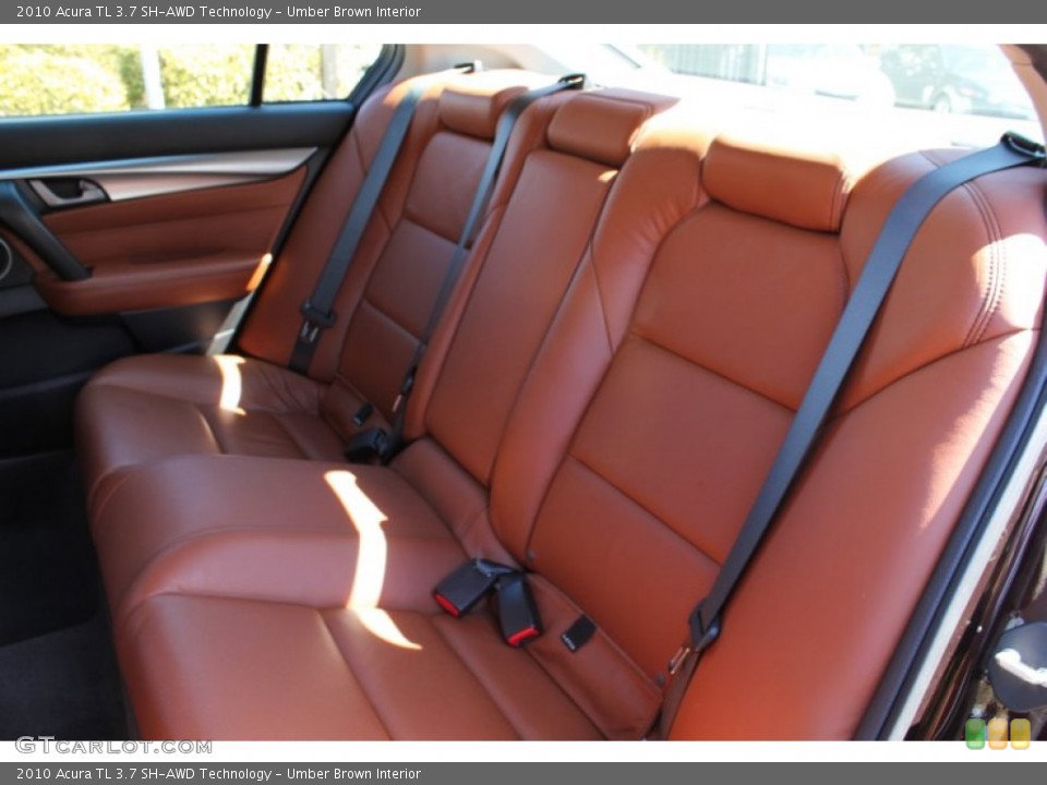 Umber Brown Interior Rear Seat for the 2010 Acura TL 3.7 SH-AWD Technology #78931309