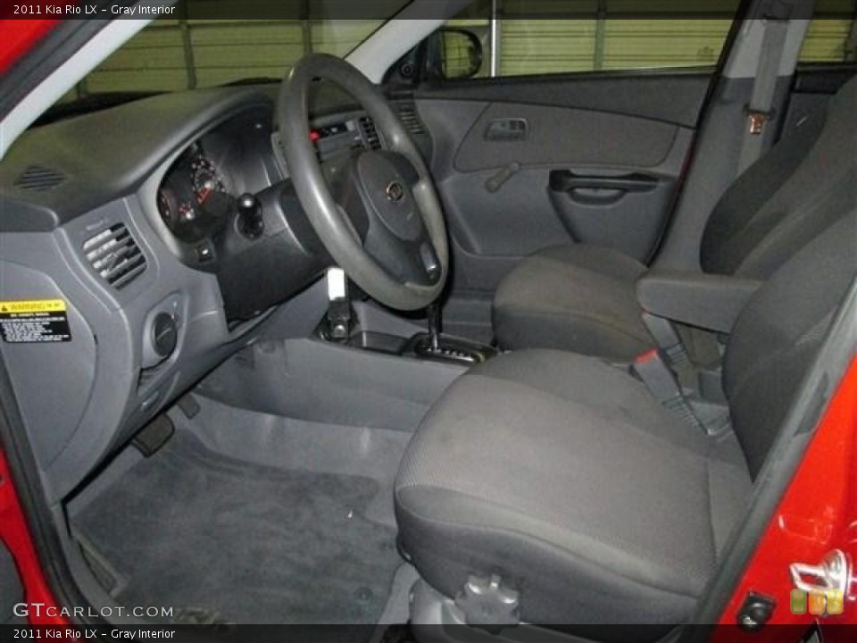 Gray Interior Photo for the 2011 Kia Rio LX #78933099