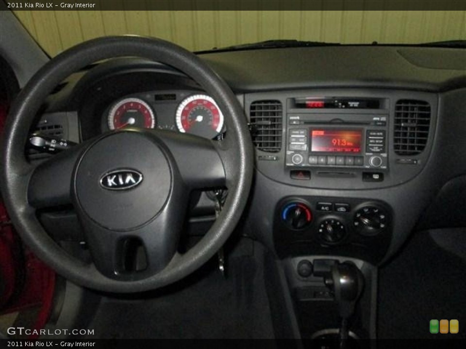 Gray Interior Dashboard for the 2011 Kia Rio LX #78933135