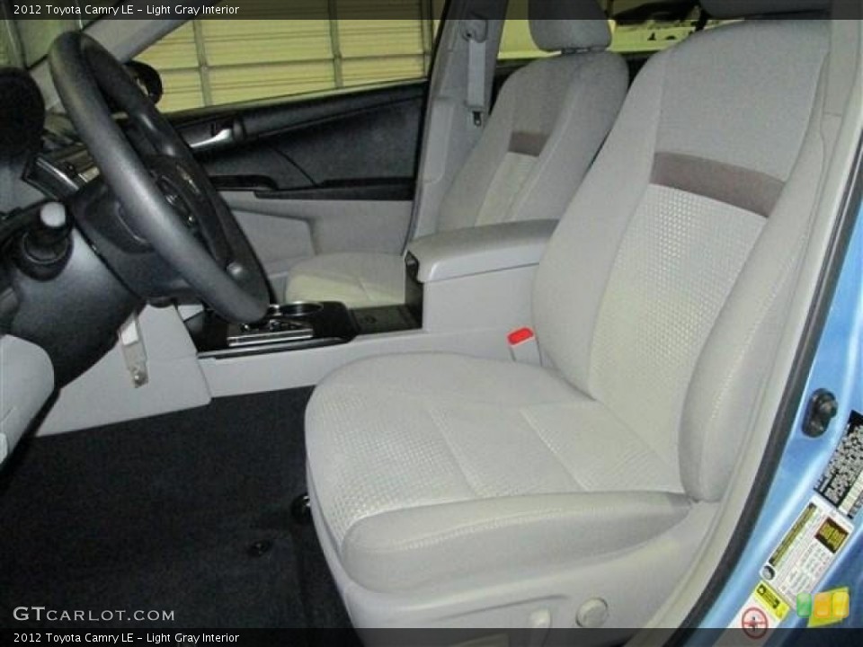 Light Gray Interior Front Seat for the 2012 Toyota Camry LE #78933697