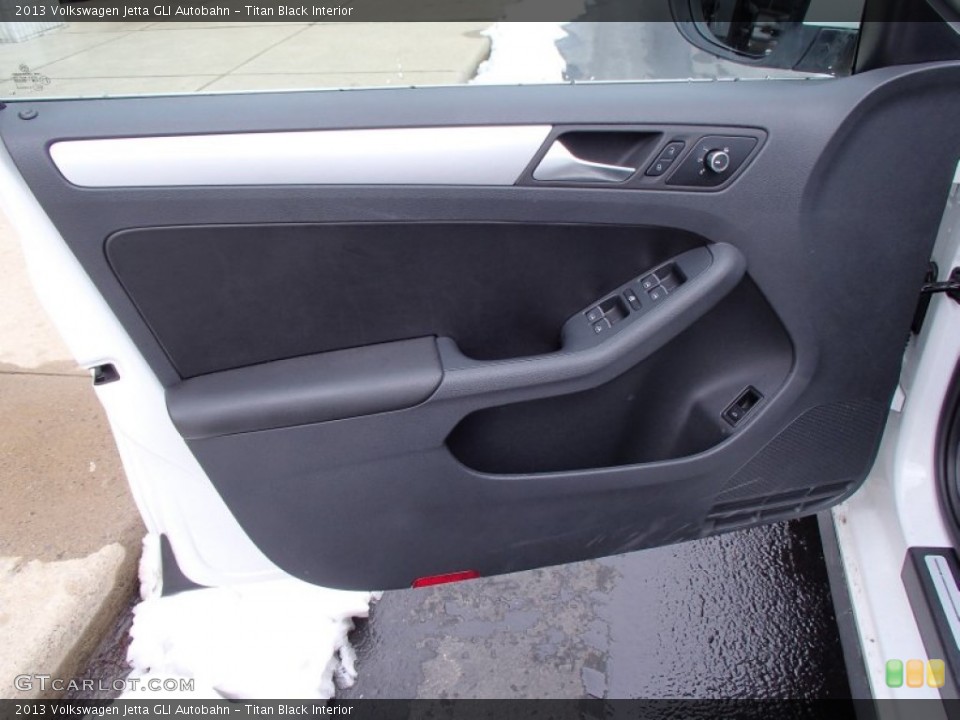 Titan Black Interior Door Panel for the 2013 Volkswagen Jetta GLI Autobahn #78936466