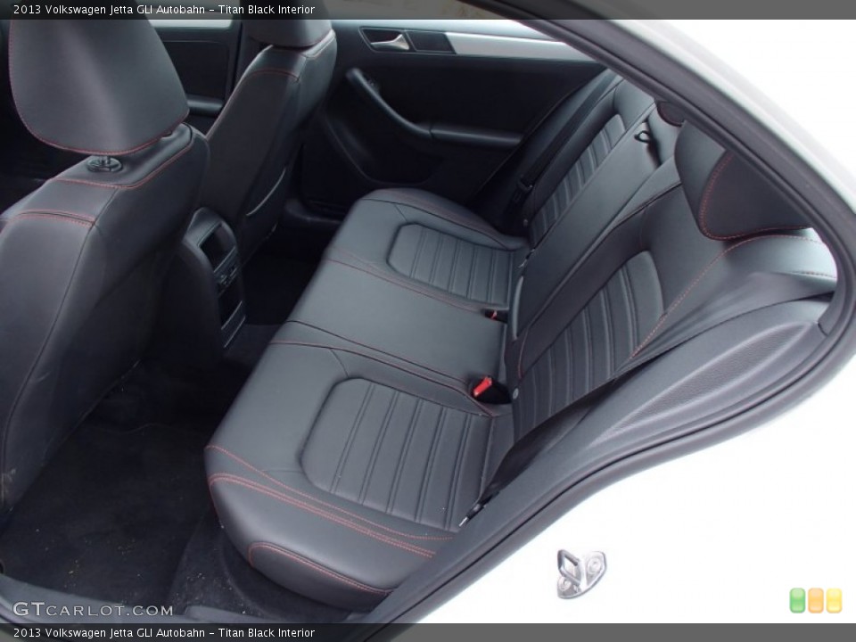 Titan Black Interior Rear Seat for the 2013 Volkswagen Jetta GLI Autobahn #78936480