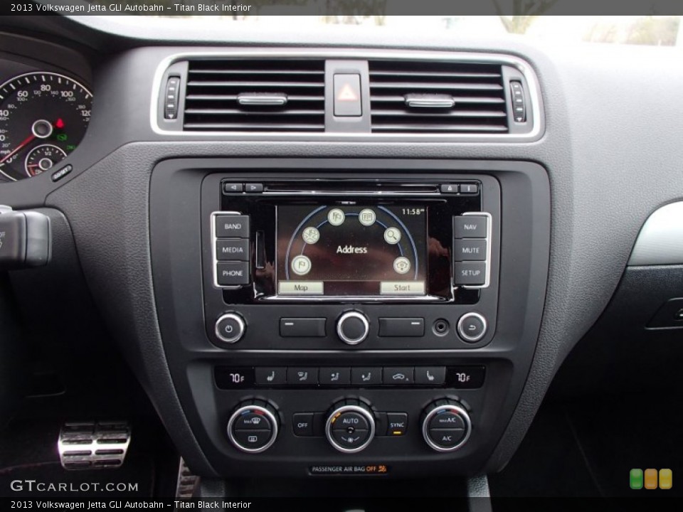Titan Black Interior Controls for the 2013 Volkswagen Jetta GLI Autobahn #78936526