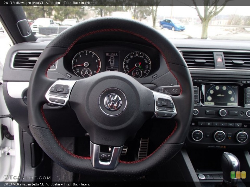 Titan Black Interior Steering Wheel for the 2013 Volkswagen Jetta GLI Autobahn #78936557