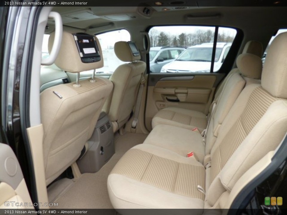 Almond Interior Rear Seat for the 2013 Nissan Armada SV 4WD #78938070