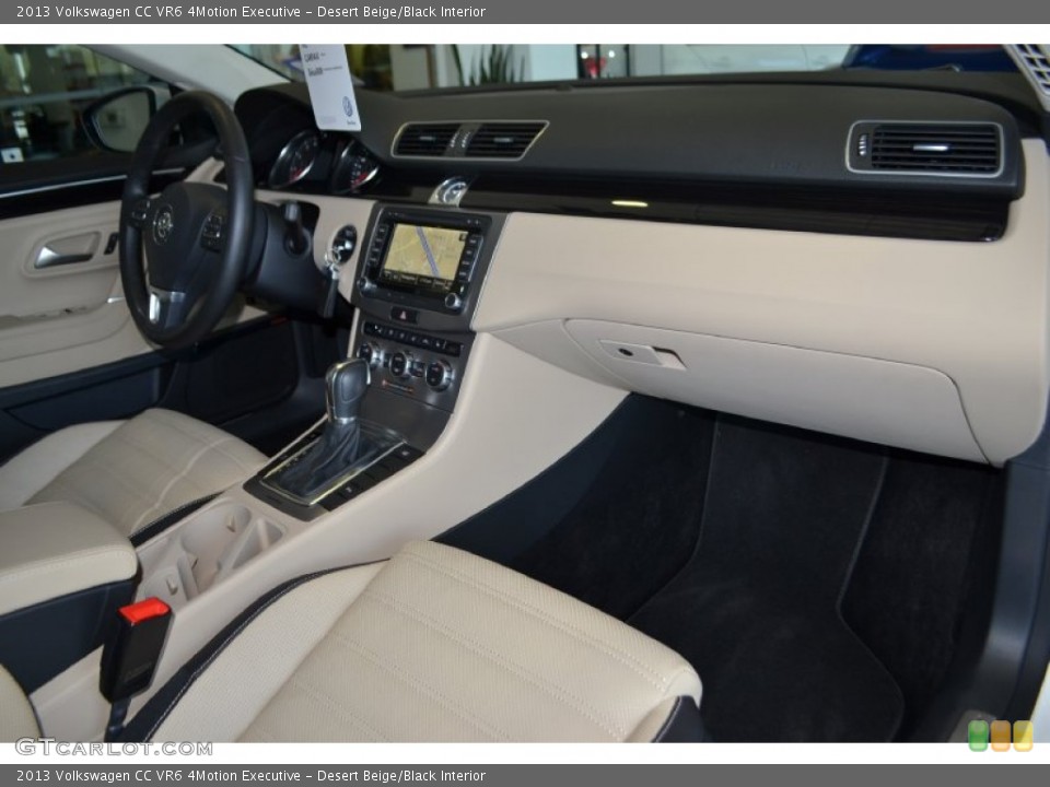 Desert Beige/Black Interior Dashboard for the 2013 Volkswagen CC VR6 4Motion Executive #78938649