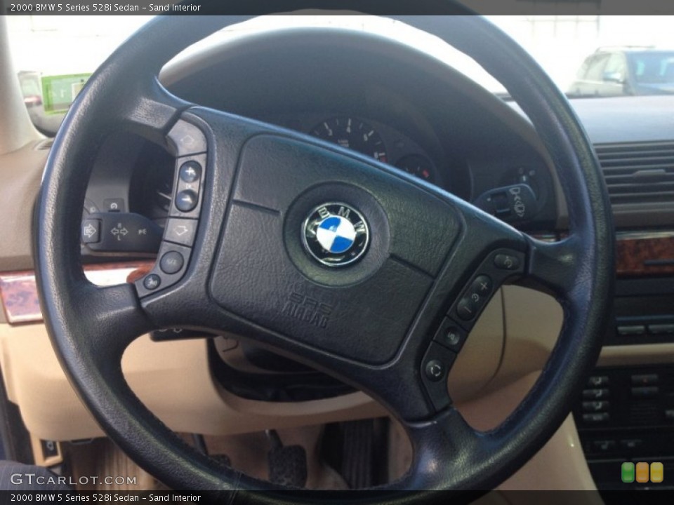 Sand Interior Steering Wheel for the 2000 BMW 5 Series 528i Sedan #78938910
