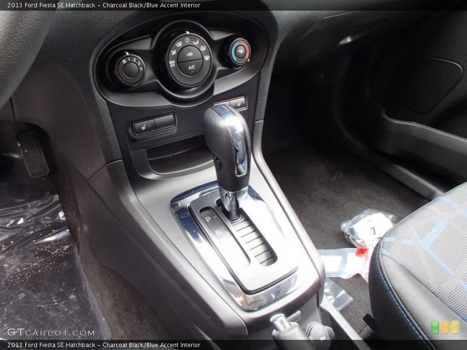 Charcoal Black/Blue Accent Interior Transmission for the 2013 Ford Fiesta SE Hatchback #78941092