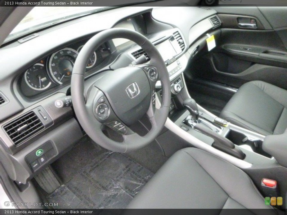 Black Interior Prime Interior for the 2013 Honda Accord Touring Sedan #78941800