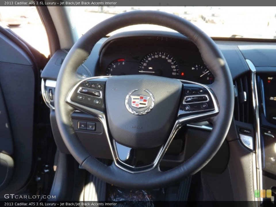 Jet Black/Jet Black Accents Interior Steering Wheel for the 2013 Cadillac ATS 3.6L Luxury #78942489