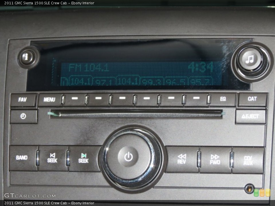 Ebony Interior Audio System for the 2011 GMC Sierra 1500 SLE Crew Cab #78946846