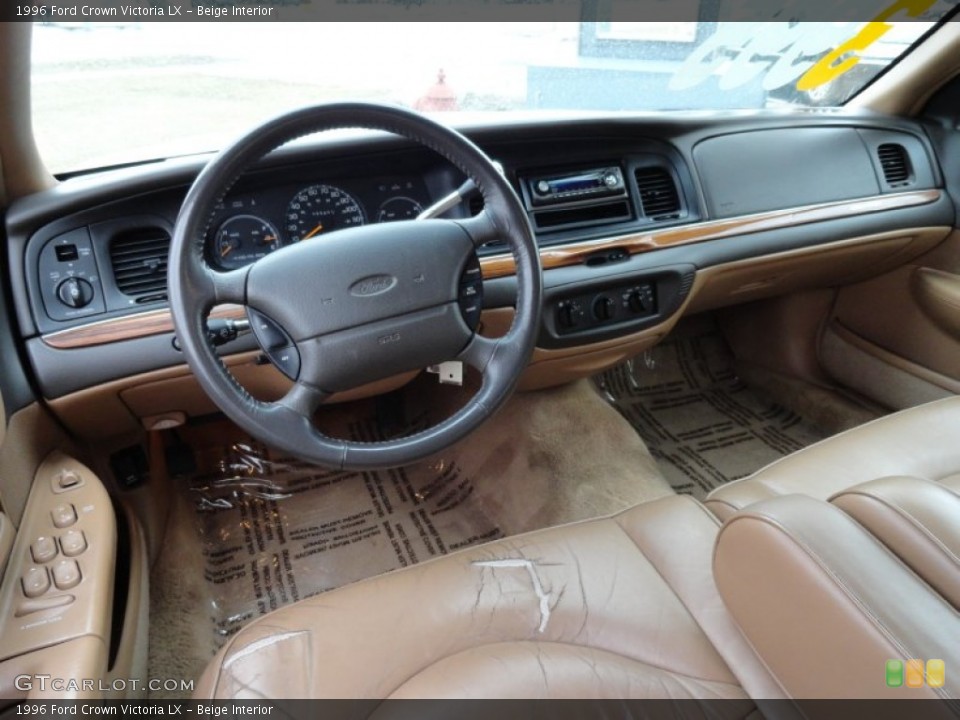 Beige Interior Dashboard for the 1996 Ford Crown Victoria LX #78948445