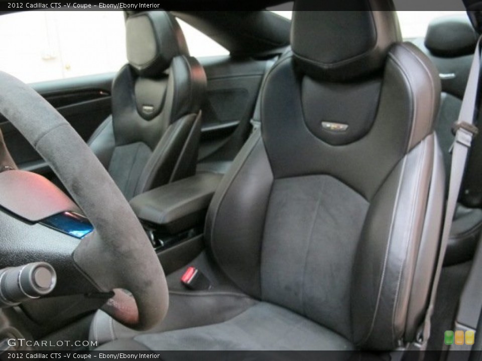 Ebony/Ebony Interior Front Seat for the 2012 Cadillac CTS -V Coupe #78950041