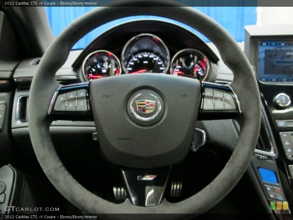 Ebony/Ebony Interior Steering Wheel for the 2012 Cadillac CTS -V Coupe #78950233