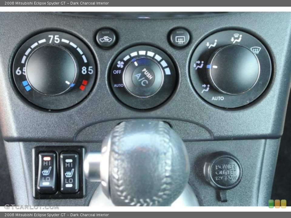 Dark Charcoal Interior Controls for the 2008 Mitsubishi Eclipse Spyder GT #78950896