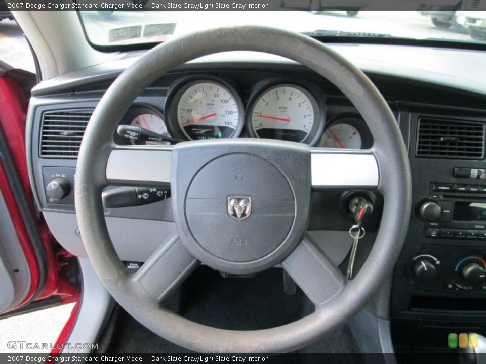 Dark Slate Gray/Light Slate Gray Interior Steering Wheel for the 2007 Dodge Charger  #78955442