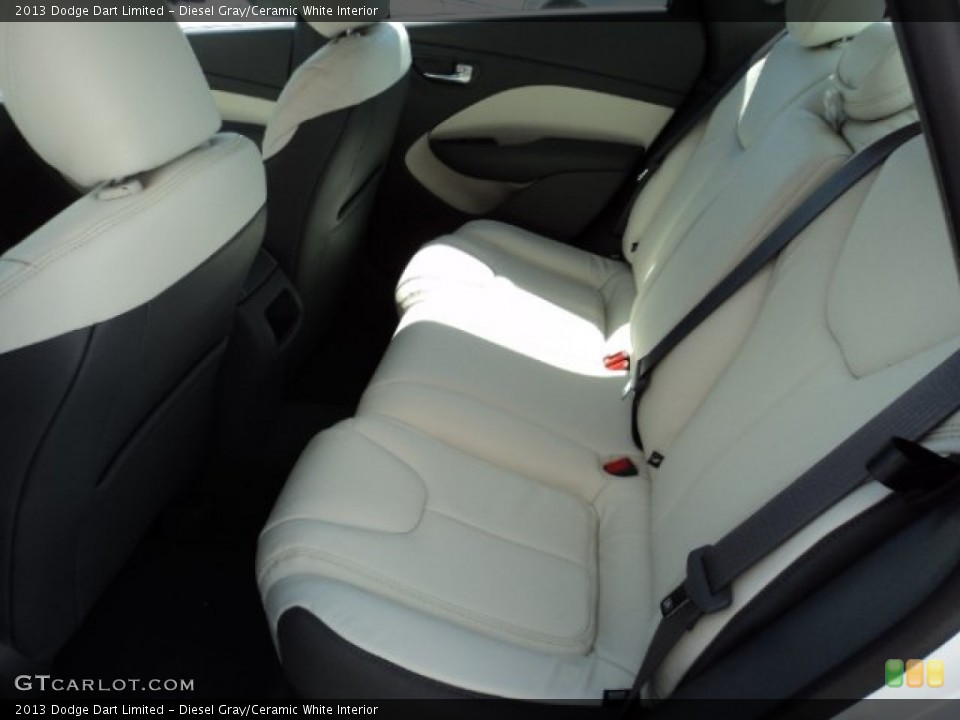Diesel Gray/Ceramic White Interior Rear Seat for the 2013 Dodge Dart Limited #78956594
