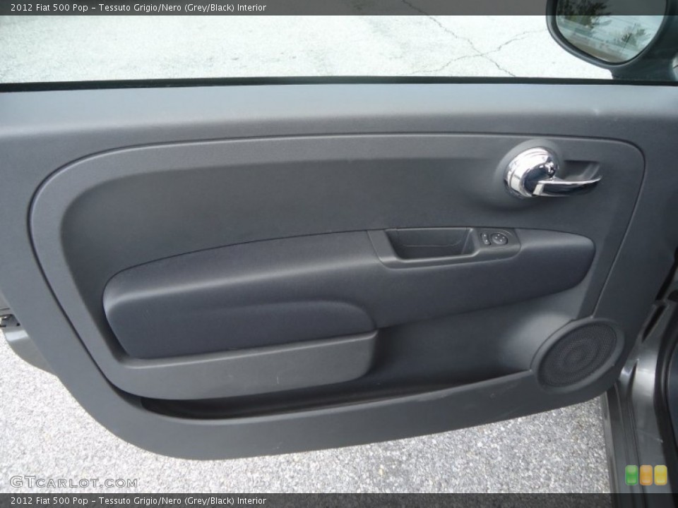 Tessuto Grigio/Nero (Grey/Black) Interior Door Panel for the 2012 Fiat 500 Pop #78958432