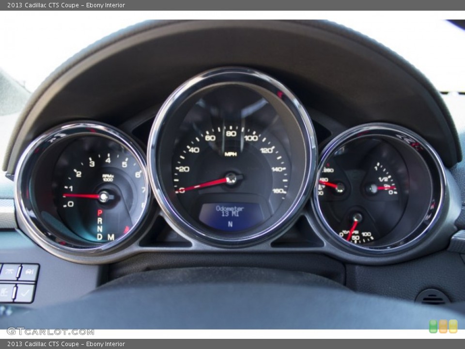 Ebony Interior Gauges for the 2013 Cadillac CTS Coupe #78960198