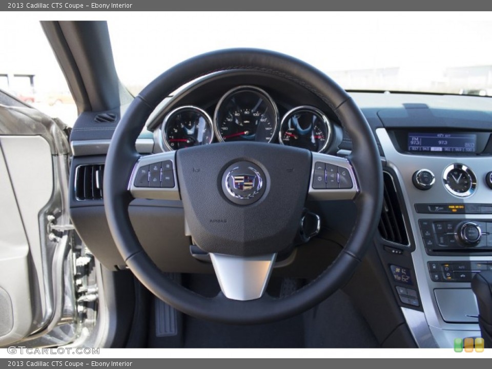Ebony Interior Steering Wheel for the 2013 Cadillac CTS Coupe #78960217