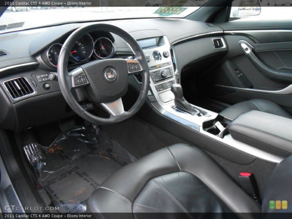 Ebony Interior Photo for the 2011 Cadillac CTS 4 AWD Coupe #78961788