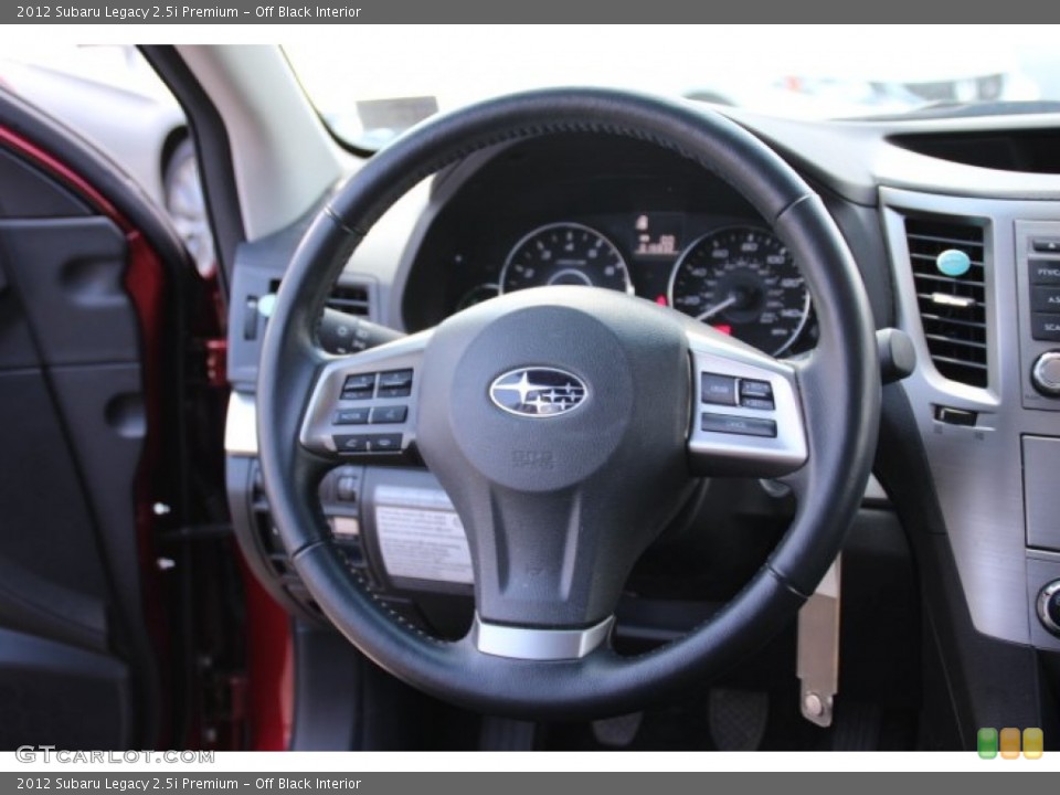 Off Black Interior Steering Wheel for the 2012 Subaru Legacy 2.5i Premium #78961829