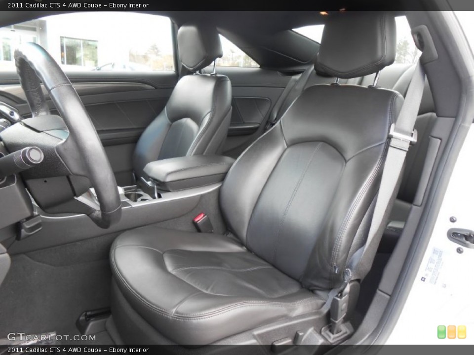 Ebony Interior Front Seat for the 2011 Cadillac CTS 4 AWD Coupe #78961830