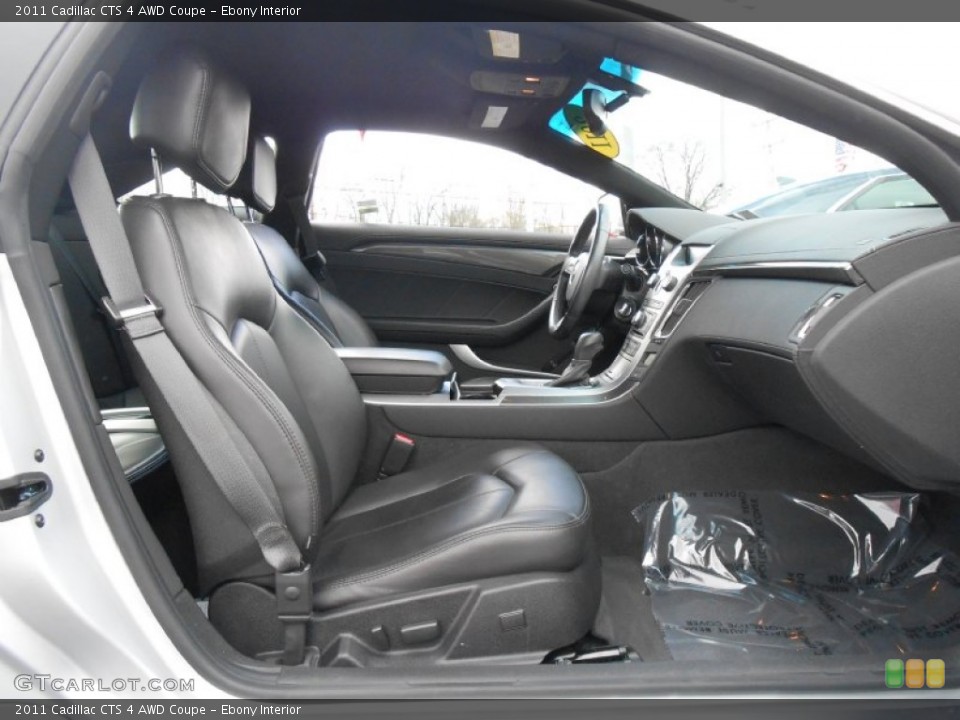 Ebony Interior Front Seat for the 2011 Cadillac CTS 4 AWD Coupe #78961873