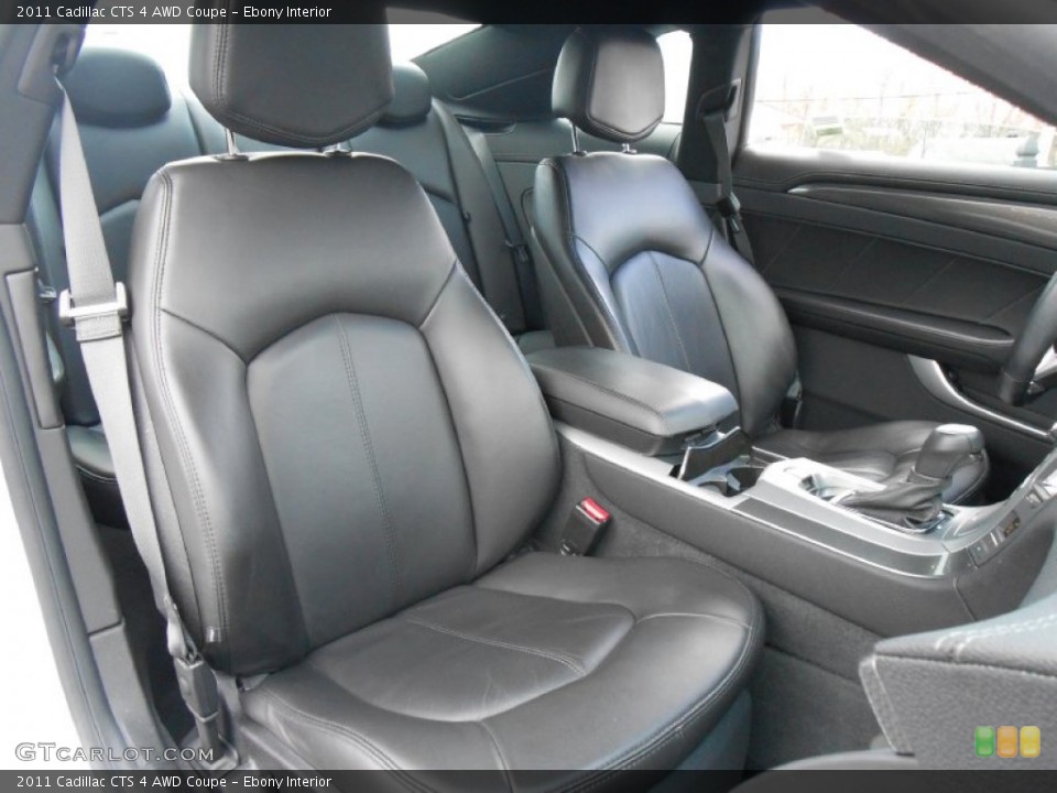 Ebony Interior Front Seat for the 2011 Cadillac CTS 4 AWD Coupe #78961894