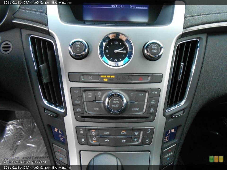 Ebony Interior Controls for the 2011 Cadillac CTS 4 AWD Coupe #78962029