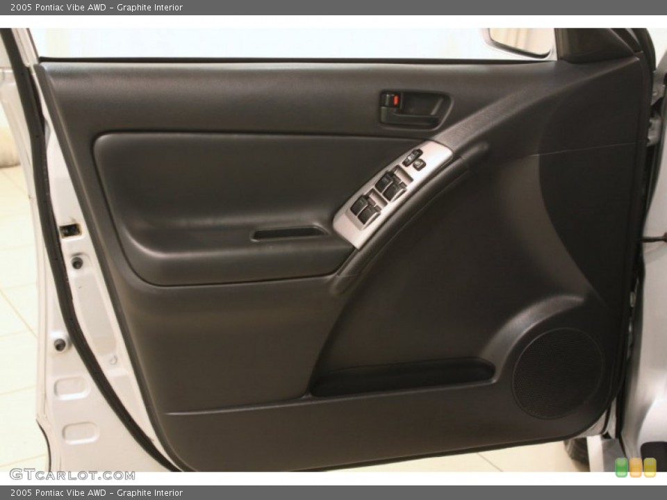 Graphite Interior Door Panel for the 2005 Pontiac Vibe AWD #78963369