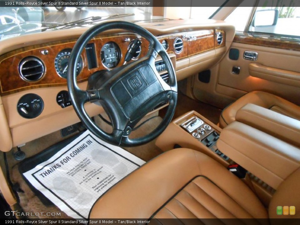 Tan/Black Interior Photo for the 1991 Rolls-Royce Silver Spur II  #78964057
