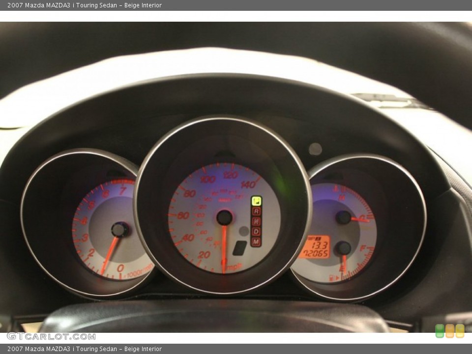 Beige Interior Gauges for the 2007 Mazda MAZDA3 i Touring Sedan #78966029