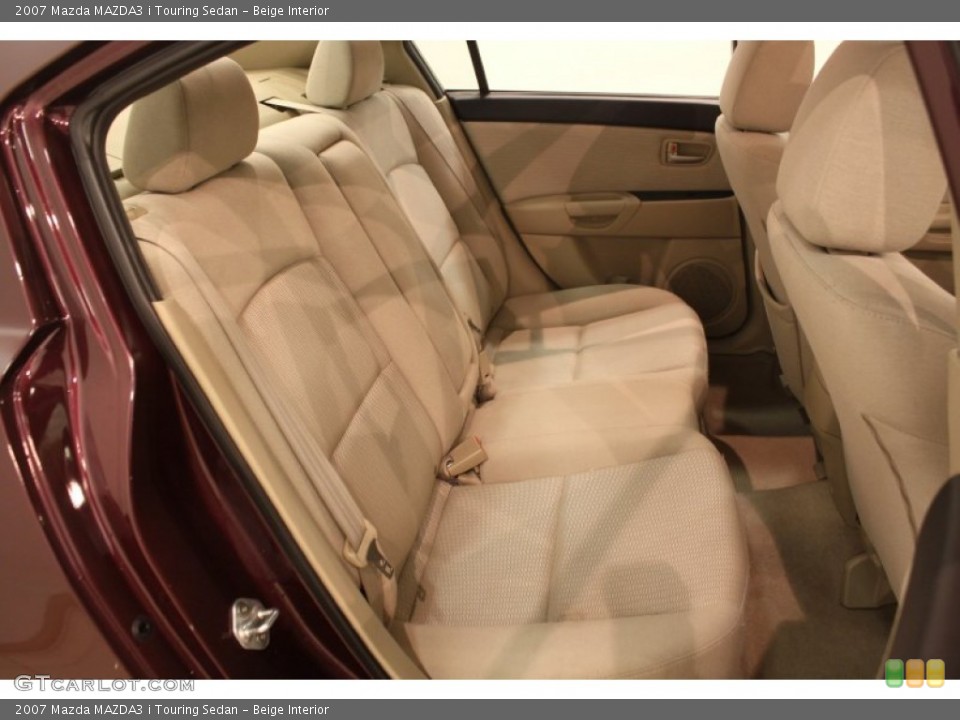 Beige Interior Rear Seat for the 2007 Mazda MAZDA3 i Touring Sedan #78966106