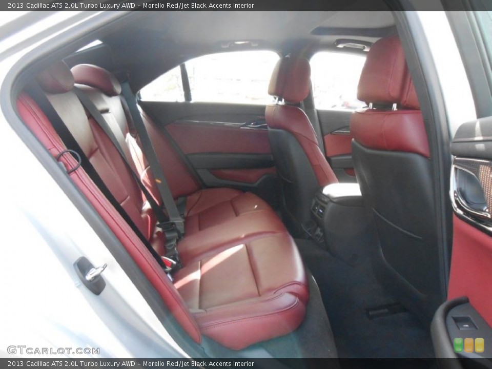 Morello Red/Jet Black Accents Interior Rear Seat for the 2013 Cadillac ATS 2.0L Turbo Luxury AWD #78966170