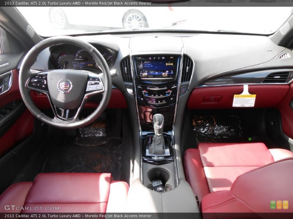 Morello Red/Jet Black Accents Interior Dashboard for the 2013 Cadillac ATS 2.0L Turbo Luxury AWD #78966213