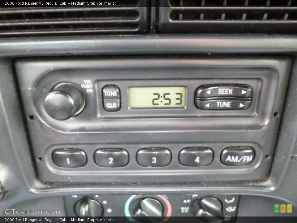 Medium Graphite Interior Audio System for the 2000 Ford Ranger XL Regular Cab #78966370