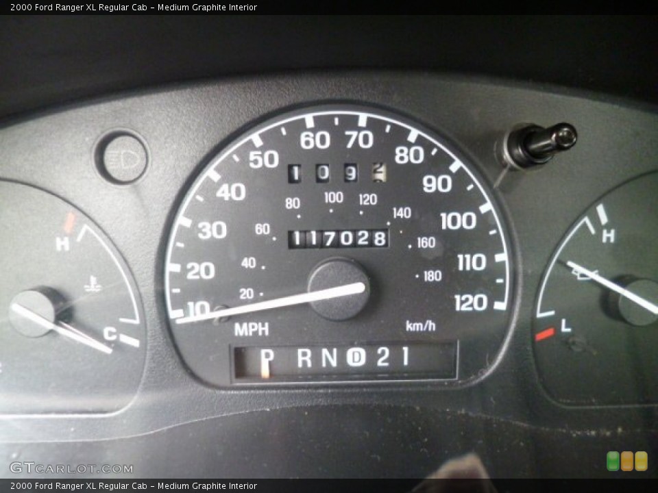 Medium Graphite Interior Gauges for the 2000 Ford Ranger XL Regular Cab #78966388