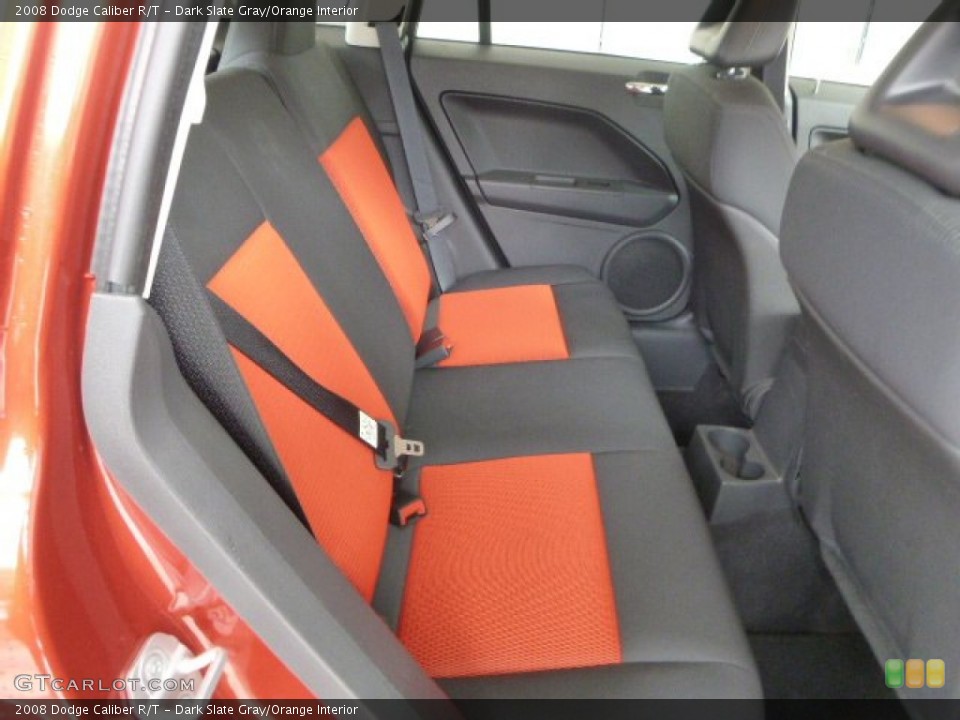 Dark Slate Gray/Orange Interior Rear Seat for the 2008 Dodge Caliber R/T #78968332