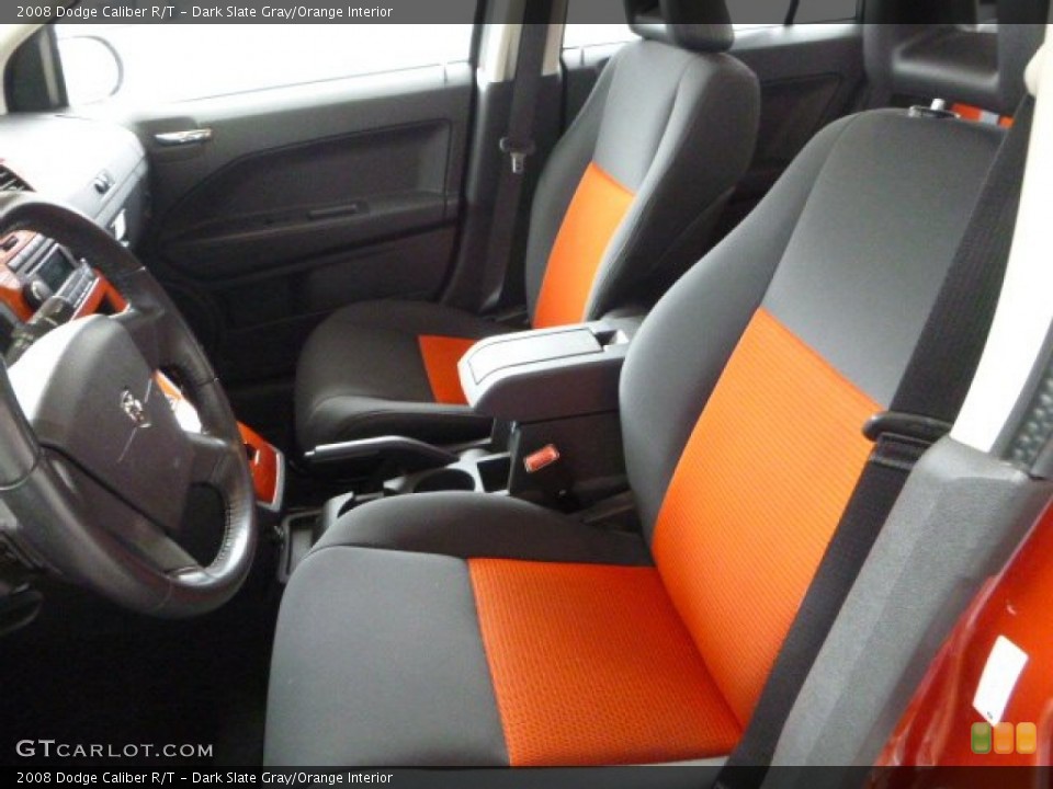 Dark Slate Gray/Orange 2008 Dodge Caliber Interiors