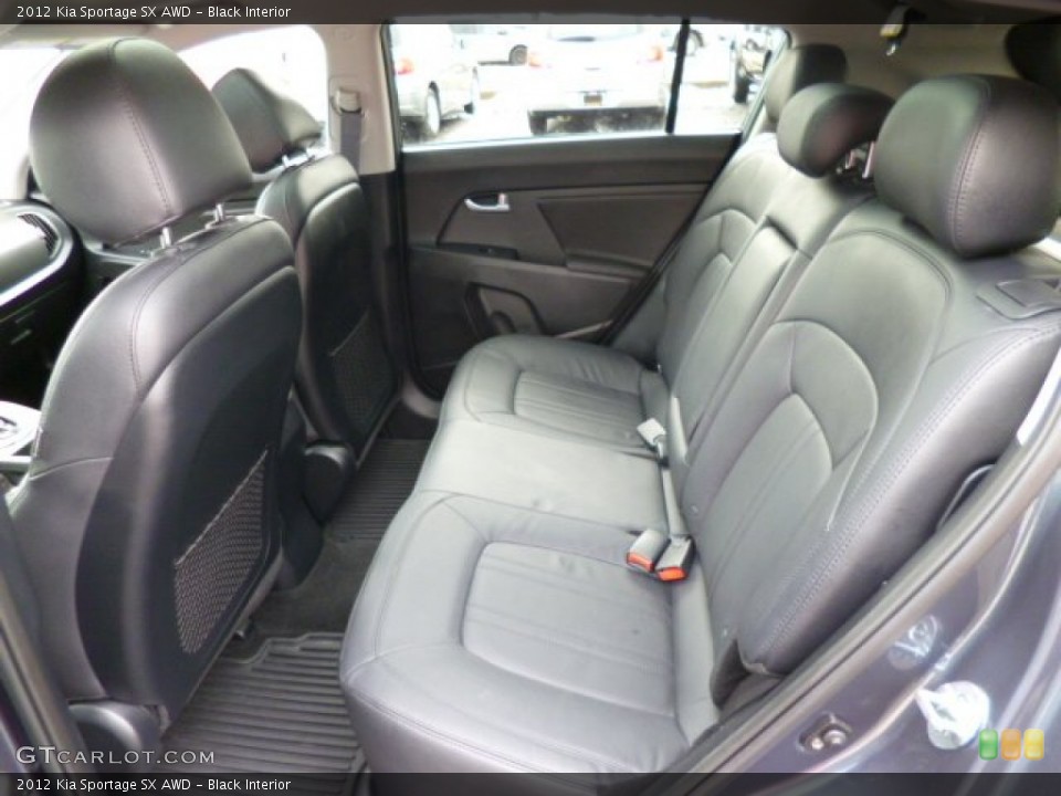 Black Interior Rear Seat for the 2012 Kia Sportage SX AWD #78968579