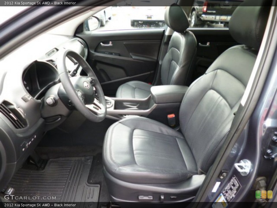 Black Interior Photo for the 2012 Kia Sportage SX AWD #78968596